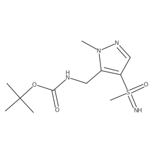 Tert-butyl N-[[2-methyl-4-(methylsulfonimidoyl)pyrazol-3-yl]methyl]carbamate Structure
