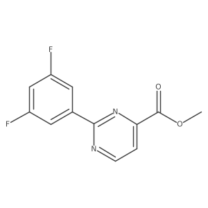 Methyl 2-(3,5-difluorophenyl)pyrimidine-4-carboxylate Structure