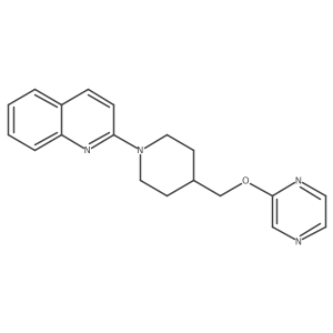 2-{4-[(Pyrazin-2-yloxy)methyl]piperidin-1-yl}quinoline结构式