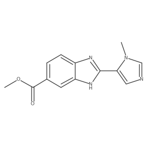 methyl 2-(1-methyl-1H-imidazol-5-yl)-1H-1,3-benzodiazole-6-carboxylate Structure