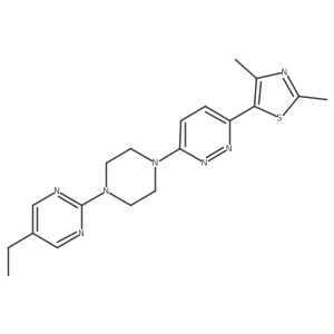 3-(2,4-Dimethyl-1,3-thiazol-5-yl)-6-[4-(5-ethylpyrimidin-2-yl)piperazin-1-yl]pyridazine Structure