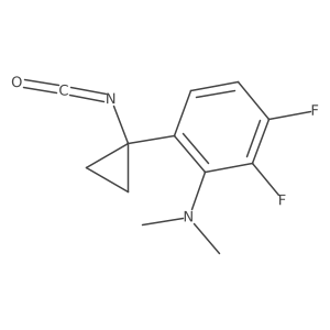 2,3-difluoro-6-(1-isocyanatocyclopropyl)-N,N-dimethylaniline Structure