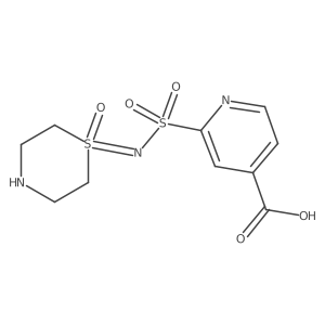2-[(1-Oxo-1lambda6-thiomorpholin-1-ylidene)sulfamoyl]pyridine-4-carboxylic acid Structure