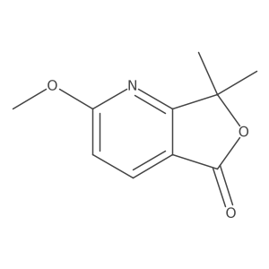2-Methoxy-7,7-dimethylfuro[3,4-b]pyridin-5(7H)-one结构式
