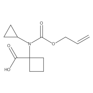 1-{Cyclopropyl[(prop-2-en-1-yloxy)carbonyl]amino}cyclobutane-1-carboxylic acid Structure
