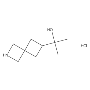 2-{2-Azaspiro[3.3]heptan-6-yl}propan-2-ol hydrochloride结构式