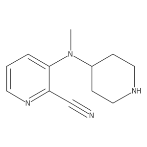 3-[Methyl(piperidin-4-yl)amino]pyridine-2-carbonitrile Structure