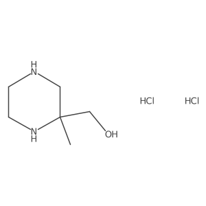 (2-Methylpiperazin-2-yl)methanol dihydrochloride Structure