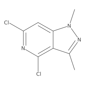 4,6-dichloro-1,3-dimethyl-1H-Pyrazolo[4,3-c]pyridine结构式
