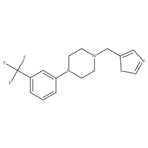 1-[(1,3-Thiazol-5-yl)methyl]-4-[3-(trifluoromethyl)phenyl]piperazine结构式
