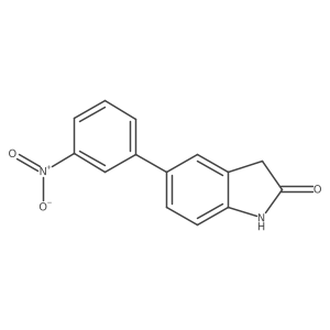 5-(3-nitrophenyl)-1,3-dihydro-2H-indol-2-one Structure