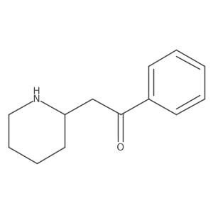 1-Phenyl-2-(piperidin-2-YL)ethan-1-one结构式