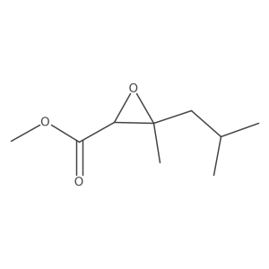Methyl 3-methyl-3-(2-methylpropyl)oxirane-2-carboxylate结构式