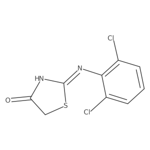 2-[(2,6-dichlorophenyl)amino]-1,3-thiazol-4(5H)-one Structure
