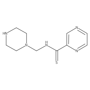 N-(1-Piperazinylmethyl)-2-pyrazinecarbothioamide Structure