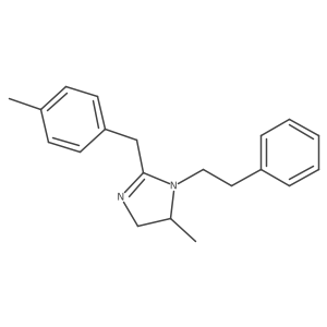 4,5-Dihydro-5-methyl-2-[(4-methylphenyl)methyl]-1-(2-phenylethyl)-1H-imidazole Structure