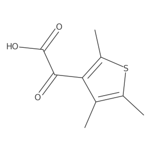 Oxo(2,4,5-trimethyl-3-thienyl)acetic acid Structure