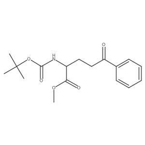 Methyl 2-((tert-butoxycarbonyl)amino)-5-oxo-5-phenylpentanoate Structure