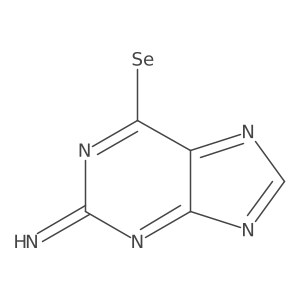 2-Amino-6H-purine-6-selenone Structure
