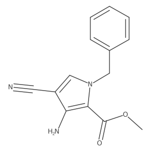 methyl 3-amino-1-benzyl-4-cyano-1H-pyrrole-2-carboxylate Structure