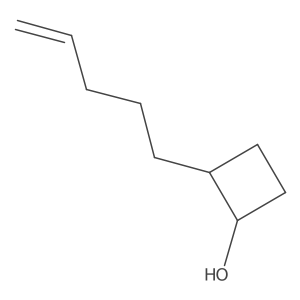2-(Pent-4-en-1-yl)cyclobutan-1-ol Structure