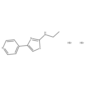 Ethyl-4-pyridin-4-yl-thiazol-2-ylamine dihydrobromide结构式
