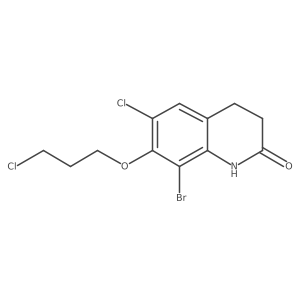 6-Chloro-8-bromo-7-(3-chloropropoxy)-3,4-dihydrocarbostyril结构式