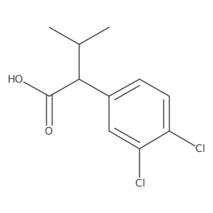 2-(3,4-Dichlorophenyl)-3-methylbutanoic acid Structure
