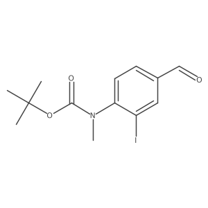 Tert-butyl (4-formyl-2-iodophenyl)(methyl)carbamate Structure