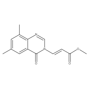 2-Propenoic acid, 3-(6,8-dimethyl-4-oxo-3(4H)-quinazolinyl)-, methyl ester, (E)-结构式