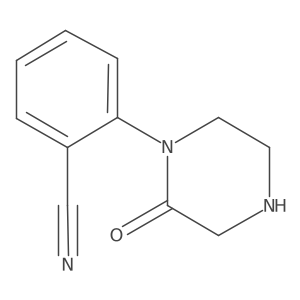 2-(2-Oxo-1-piperazinyl)benzonitrile Structure