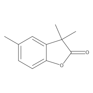 3,3,5-trimethyl-3H-benzofuran-2-one结构式