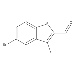 5-Bromo-3-methyl-1-benzothiophene-2-carbaldehyde Structure
