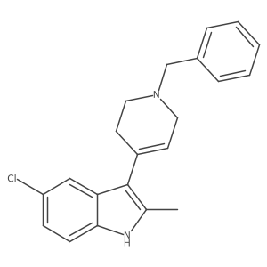 1h-Indole,5-chloro-2-methyl-3-[1,2,3,6-tetrahydro-1-(phenylmethyl)-4-pyridinyl]- Structure