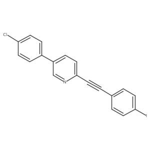 5-(4-Chlorophenyl)-2-(4-iodophenylethynyl)pyridine Structure