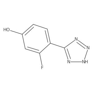 3-Fluoro-4-(1H-1,2,3,4-tetrazol-5-yl)phenol结构式