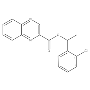 1-(2-Chlorophenyl)ethyl quinoxaline-2-carboxylate结构式