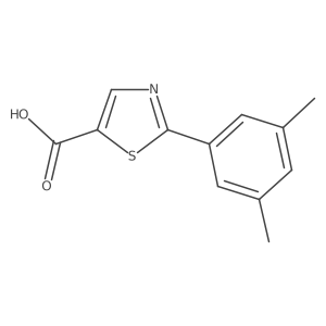 2-(3,5-Dimethyl-phenyl)-thiazole-5-carboxylic acid Structure