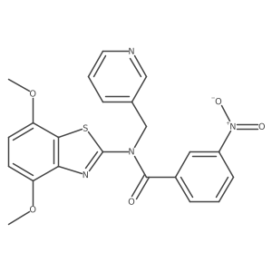 N-(4,7-dimethoxybenzo[d]thiazol-2-yl)-3-nitro-N-(pyridin-3-ylmethyl)benzamide Structure