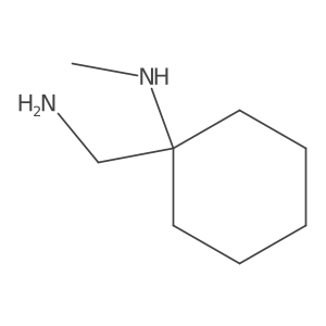 1-(aminomethyl)-N-methylcyclohexan-1-amine Structure