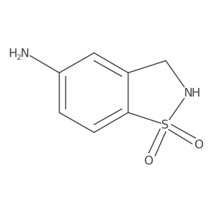 1,1-Dioxo-2,3-dihydro-1,2-benzothiazol-5-amine结构式
