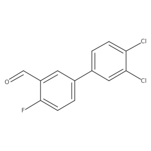 3',4'-Dichloro-4-fluoro-biphenyl-3-carboxaldehyde Structure