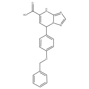 7-[4-(Benzyloxy)phenyl]-4,7-dihydro[1,2,4]triazolo[1,5-a]pyrimidine-5-carboxylic acid结构式