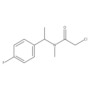 2-chloro-N-[1-(4-fluorophenyl)ethyl]-N-methylacetamide结构式