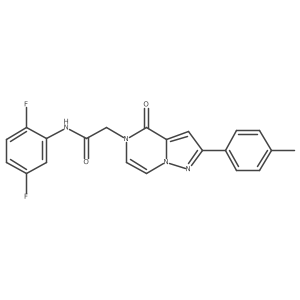 N-(2,5-difluorophenyl)-2-(4-oxo-2-(p-tolyl)pyrazolo[1,5-a]pyrazin-5(4H)-yl)acetamide Structure