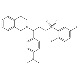 N-(2-(3,4-dihydroisoquinolin-2(1H)-yl)-2-(4-(dimethylamino)phenyl)ethyl)-2,5-difluorobenzenesulfonamide Structure