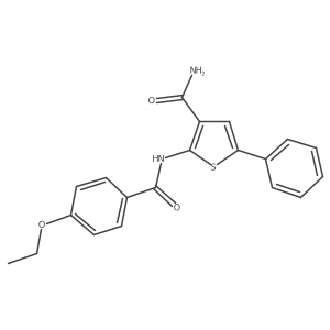 2-(4-Ethoxybenzamido)-5-phenylthiophene-3-carboxamide Structure