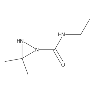 N-Ethyl-3,3-dimethyldiaziridine-1-carboxamide Structure