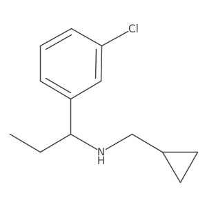 [1-(3-Chlorophenyl)propyl](cyclopropylmethyl)amine Structure