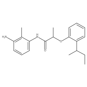 N-(3-Amino-2-methylphenyl)-2-[2-(sec-butyl)-phenoxy]propanamide结构式